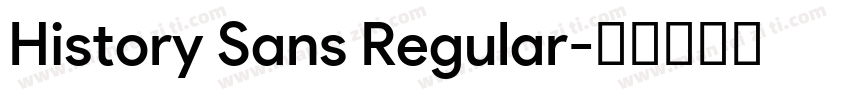 History Sans Regular字体转换